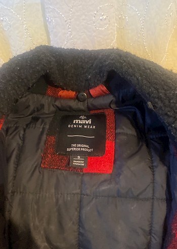 Fermuarlı ,#Kırmızı Ekose #Erkek Midi #Ceket - Görsel 2