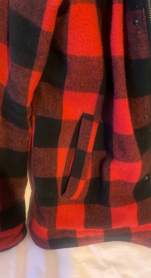 Fermuarlı ,#Kırmızı Ekose #Erkek Midi #Ceket - Görsel 3