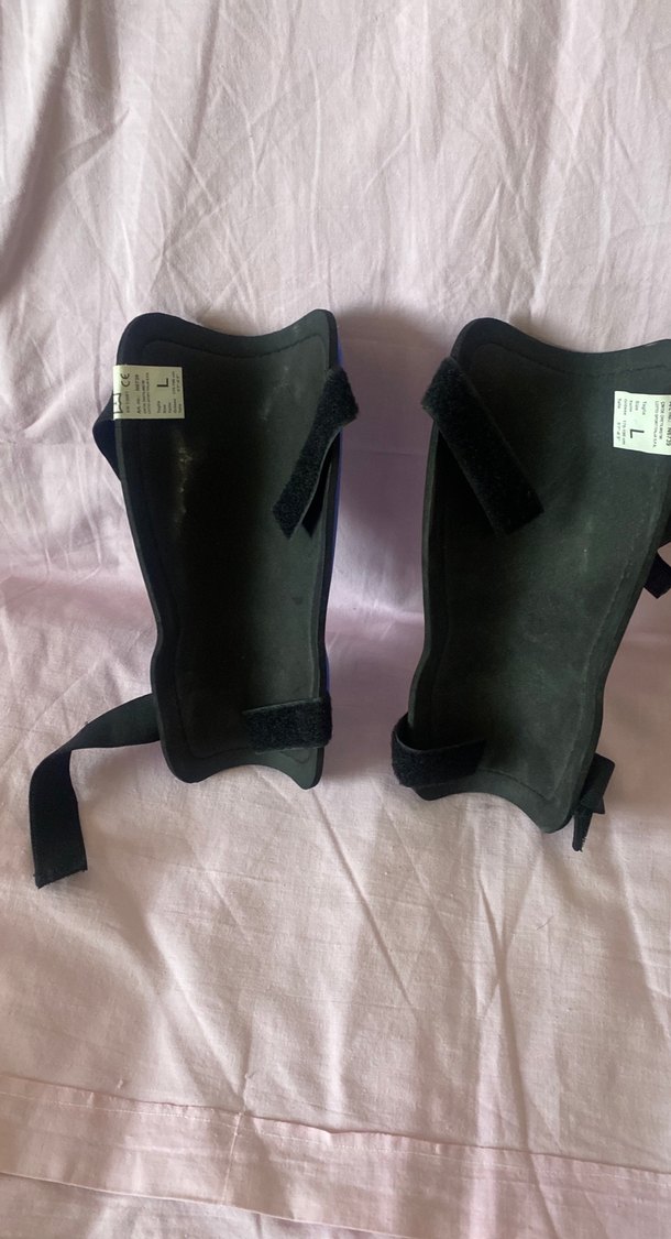 Mavi Plastik Motosiklet Dizlikleri Velcro - Görsel 3