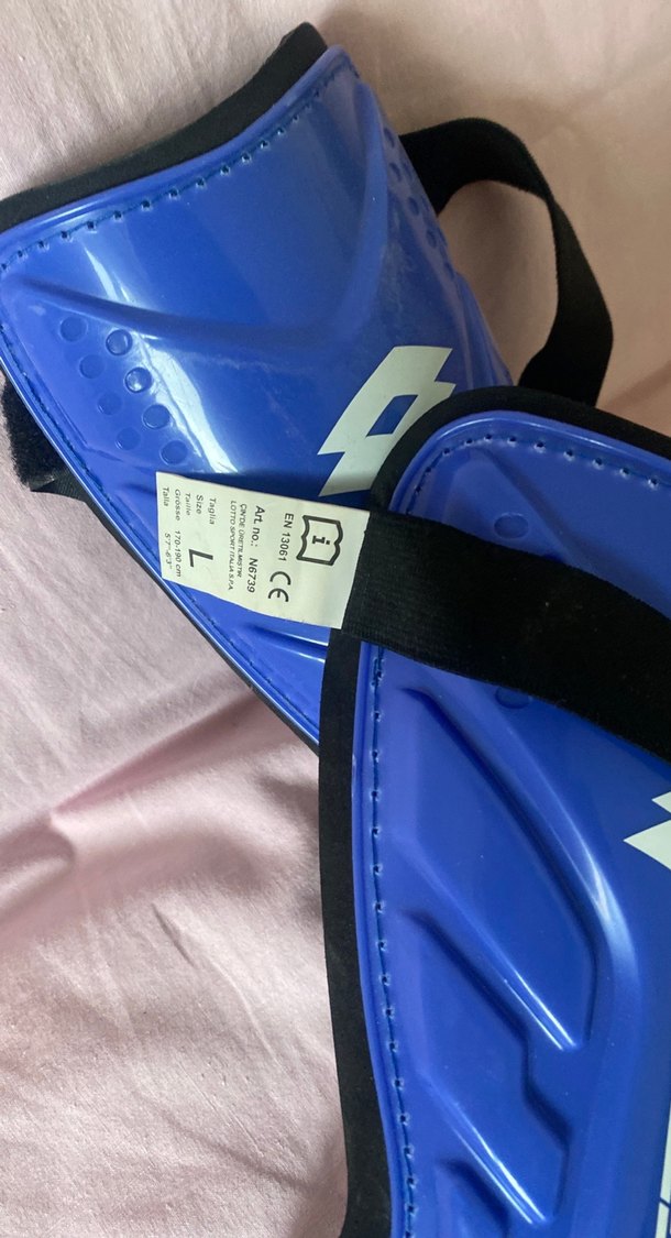 Mavi Plastik Motosiklet Dizlikleri Velcro - Görsel 2