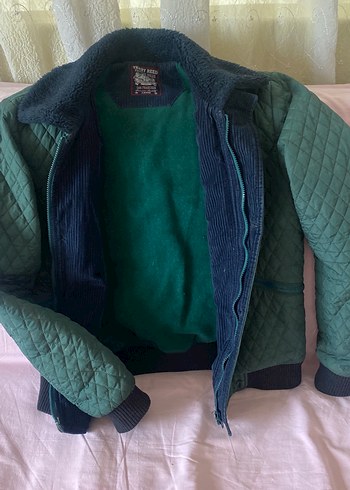 Düğmeli Koyu Yeşil Erkek Streetwear Ceket - Görsel 2