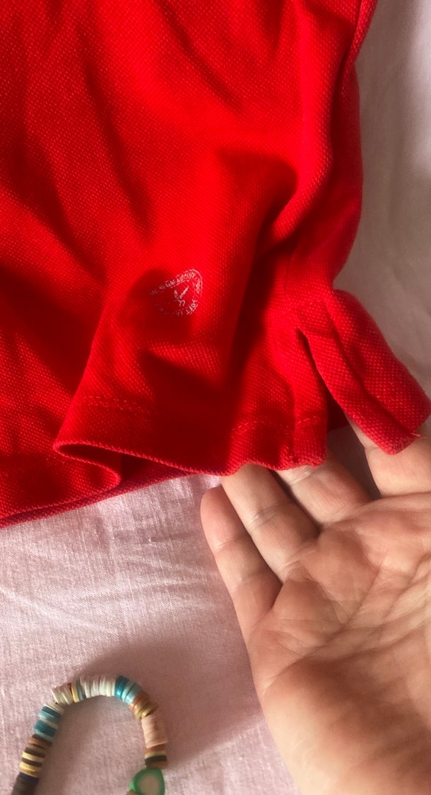 Kırmızı Erkek Polo Yaka Kısa Kollu Tişört - Görsel 3