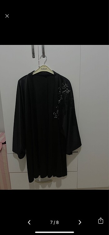 xl Beden Taş işlemeli abaya
