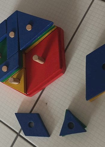 Renkli Ahşap Eğitici Oyuncak - Görsel 3