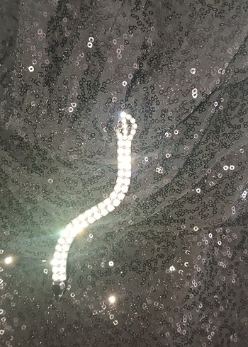 Siyah Uzun Drapeli Abiye Elbise - Görsel 2