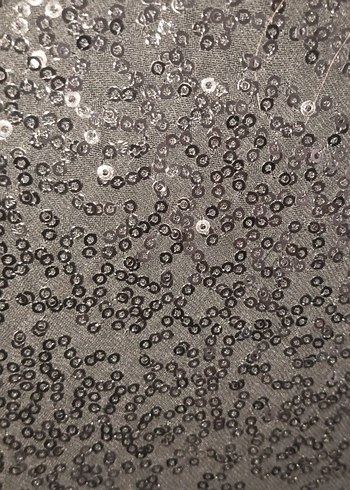 Siyah Uzun Drapeli Abiye Elbise - Görsel 7