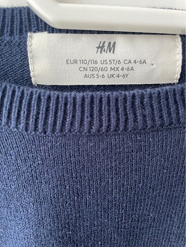 4 Yaş Beden H&m lacivert triko