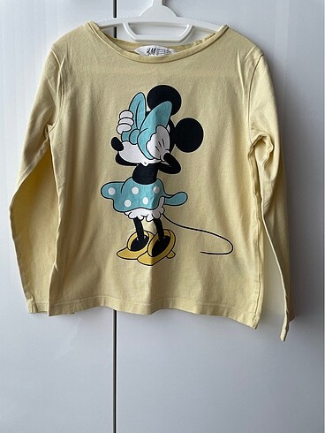 H&m minnie mouse uzun kollu tişört