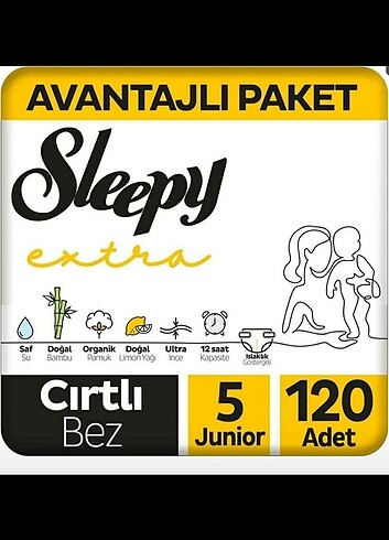 Sleepy ekstra cırtlı bez 5 numara