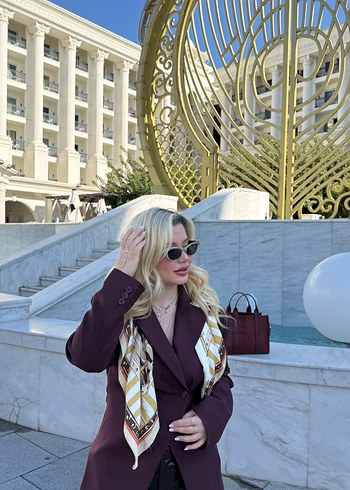 Bordo Mai blazer ceket - Görsel 7