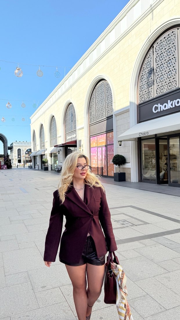 Bordo Mai blazer ceket - Görsel 5