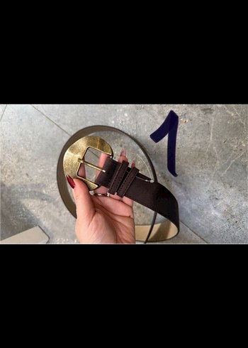 Hızlı bitiyor  Massimo süet Kadın Kemer - Görsel 2