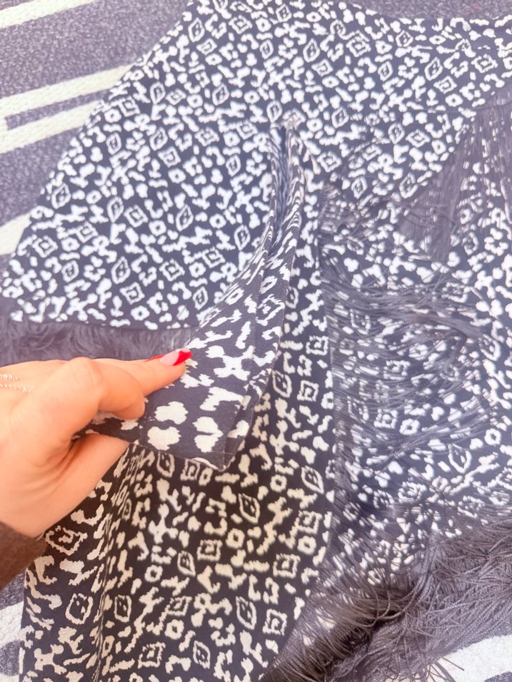 Kadın Bohem Gri etek - Görsel 3