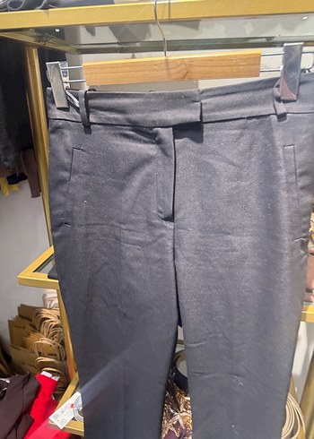 Gri Kadın Midi Kumaş Pantolon - Görsel 5