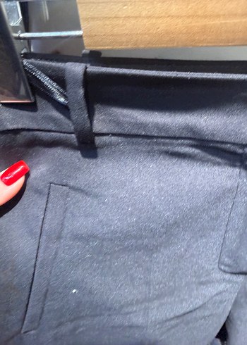 Gri Kadın Midi Kumaş Pantolon - Görsel 8