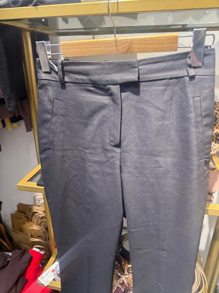 Gri Kadın Midi Kumaş Pantolon - Görsel 5