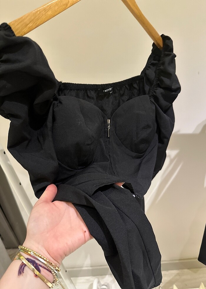 Kalp yaka bluz - Görsel 4