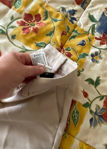 Bej Kadın Pamuklu Midi Kumaş Pantolon - Görsel 4