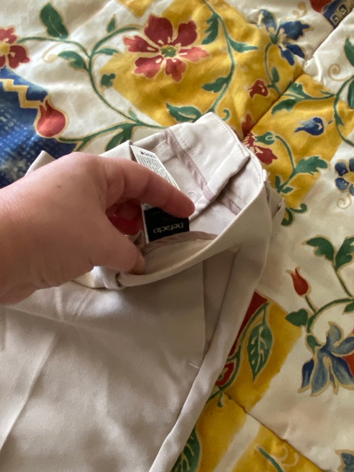 Bej Kadın Pamuklu Midi Kumaş Pantolon - Görsel 3