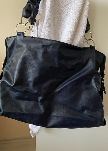 Pilise Detaylı Çok Renkli Deri Kadın Çanta - Görsel 3