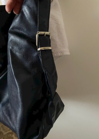 Pilise Detaylı Çok Renkli Deri Kadın Çanta - Görsel 5