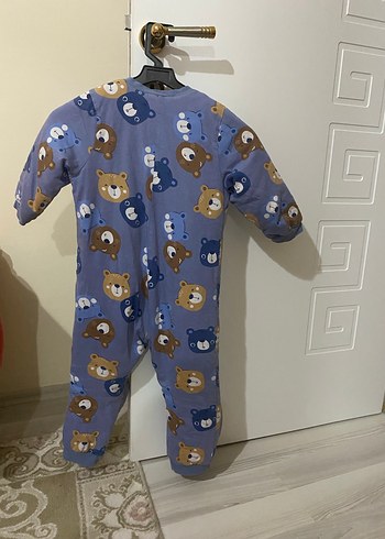 Fermuarlı Mavi Erkek çocuk uyku Tulumu 3-4 yaş uyumlu - Görsel 3