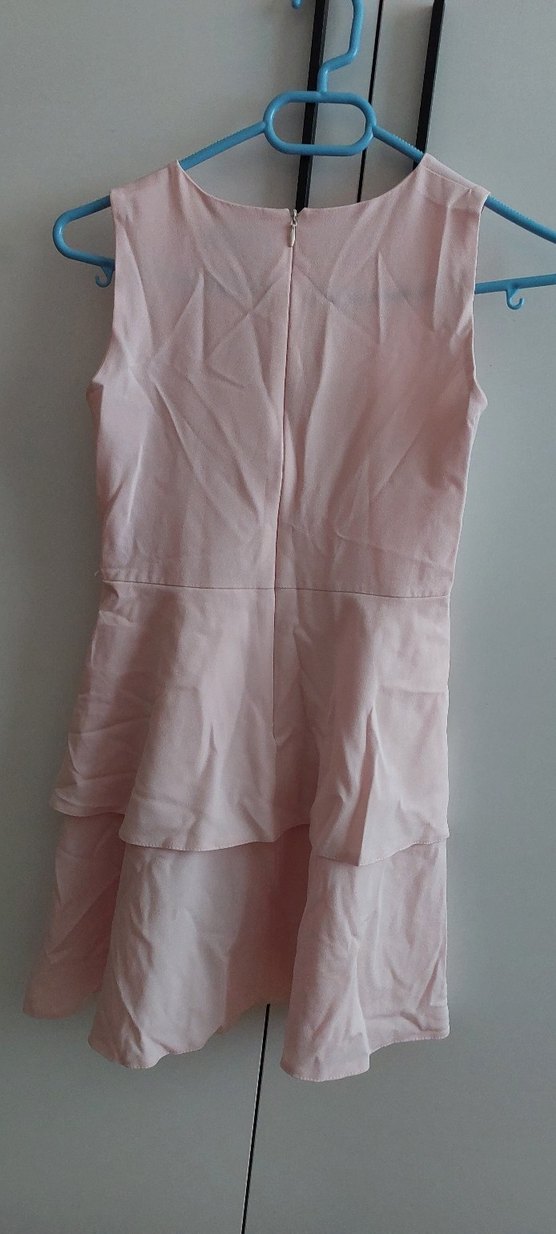 Pembe Kolsuz Kız Çocuk Elbise 140 cm beden - Görsel 2