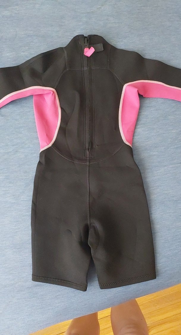 Dechatlon Pembe Siyah Kısa Kollu Termal Dalış Kiyafeti - Görsel 3