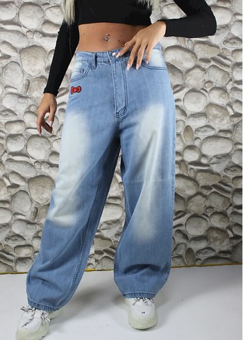 Hello Kitty HELLO KİTTY UNİSEX BAGGY JEAN PANTOLON
