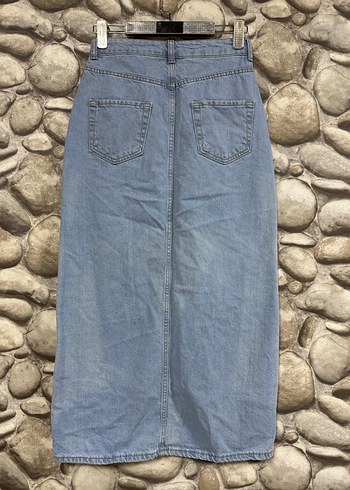 Yırtmaçlı Kadın Uzun Denim Etek KOD:010 - Görsel 3