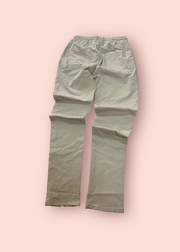 BEL LASTİKLİ BAĞCIKLI KETEN PANTOLON - Görsel 4