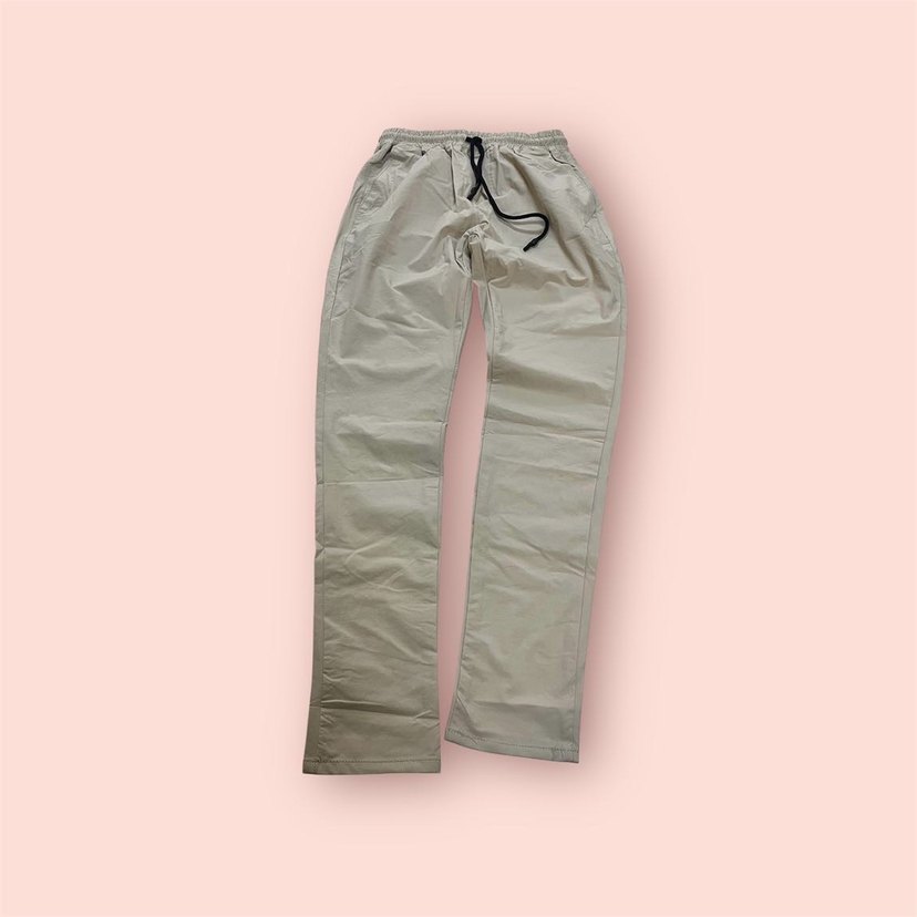 BEL LASTİKLİ BAĞCIKLI KETEN PANTOLON - Görsel 3