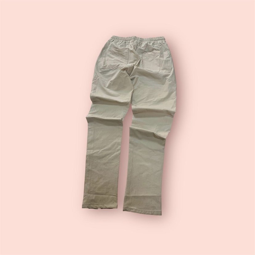 BEL LASTİKLİ BAĞCIKLI KETEN PANTOLON - Görsel 4