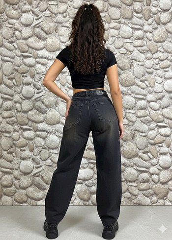 ESKİTME YIKAMA UNİSEX BAGGY PANTS - Görsel 2