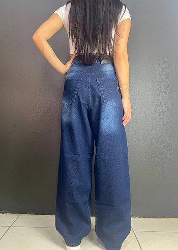 ESKİTME YIKAMA UNİSEX BAGGY JEAN - Görsel 3