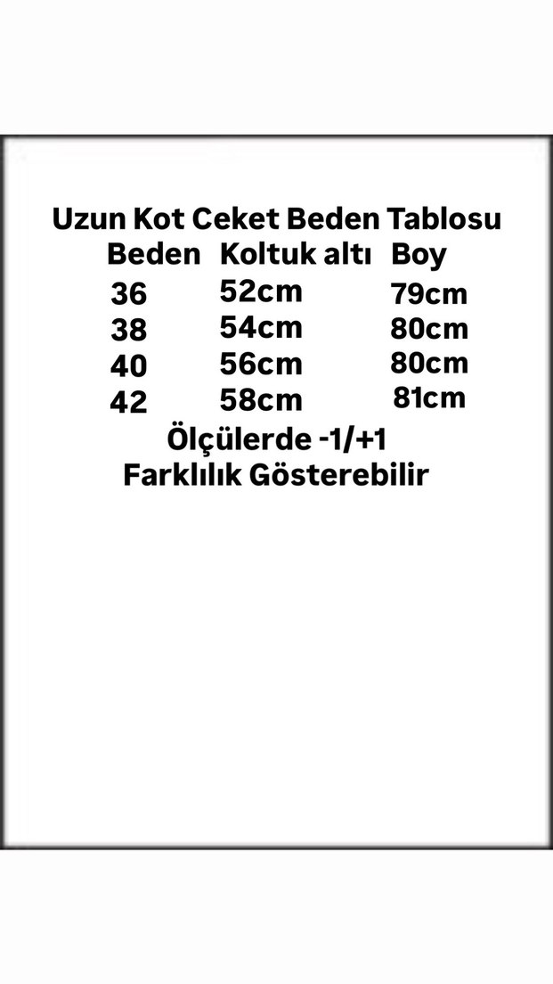 Uzun kot ceket - Görsel 5