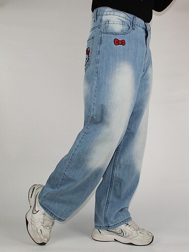 30 Beden Hello kitty unisex baggy jeans