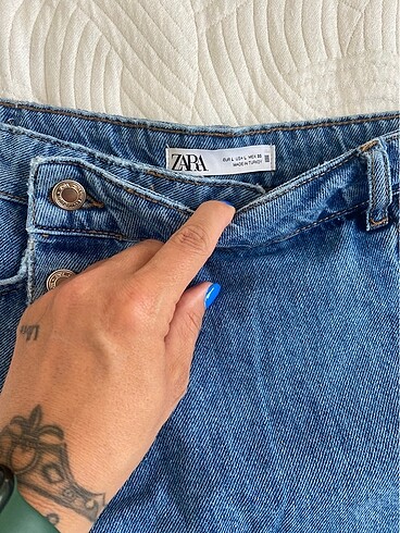 l Beden mavi Renk Zara yeni sezon şort etek