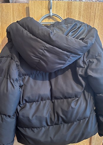 Siyah Kadın Midi Kışlık Fermuarlı Ceket - Görsel 3