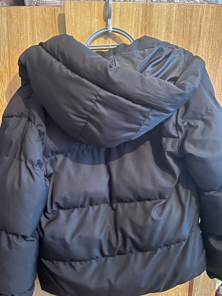 Siyah Kadın Midi Kışlık Fermuarlı Ceket - Görsel 3