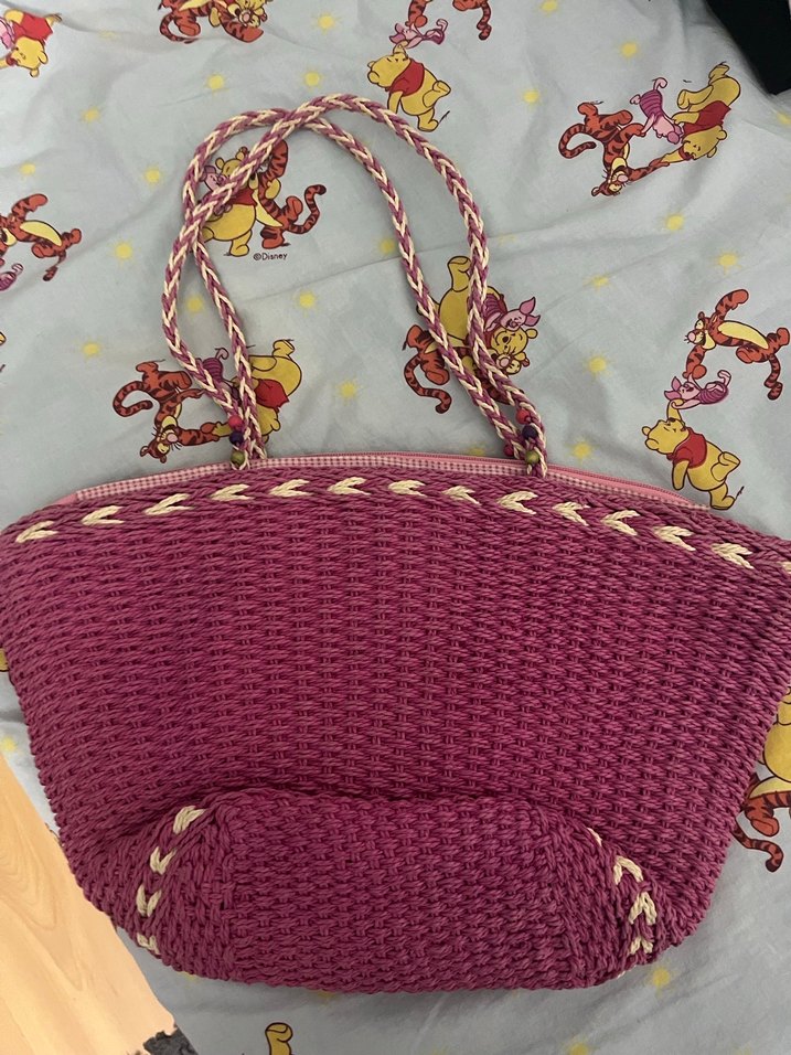 Renkli Nakışlı Pembe Kadın Çanta - Görsel 2