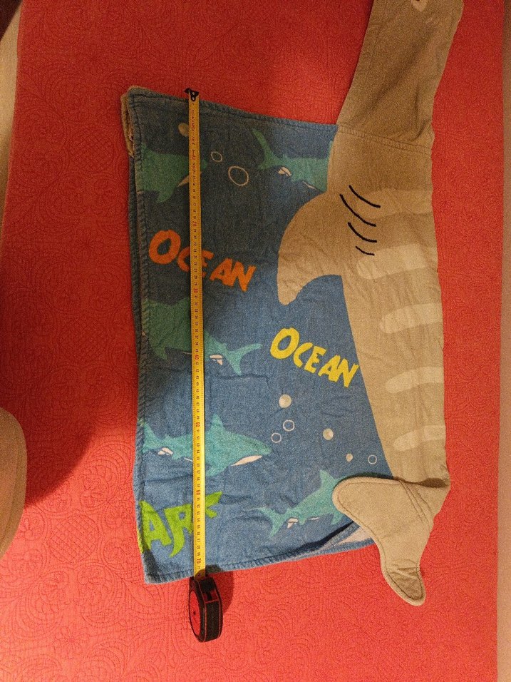 Erkek Çocuk Köpekbalığı Desenli plaj havlusu - Görsel 3