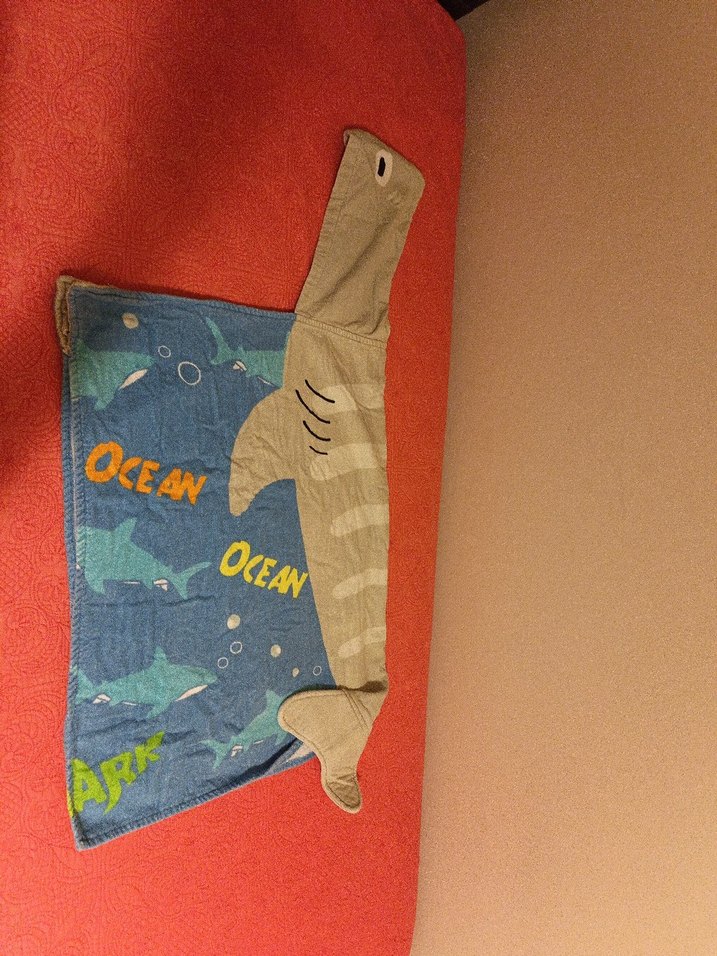 Erkek Çocuk Köpekbalığı Desenli plaj havlusu - Görsel 2