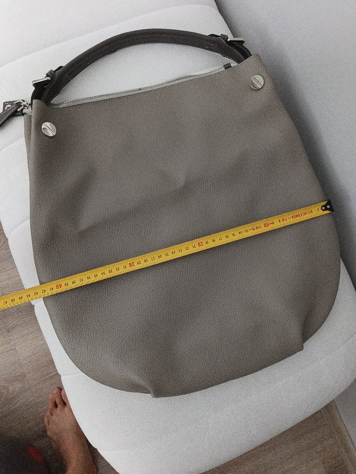 Bej Deri Kadın El Çantası - Görsel 3