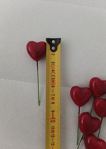 Kırmızı Kalp saksı süsü - Görsel 2