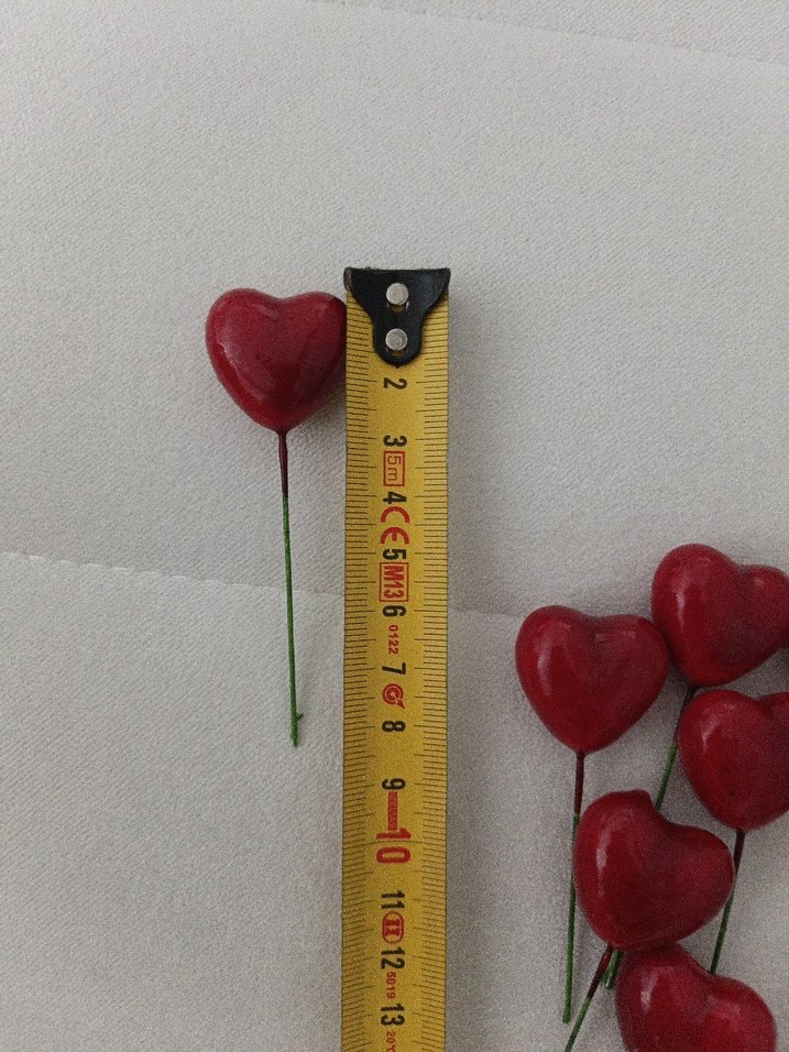 Kırmızı Kalp saksı süsü - Görsel 2