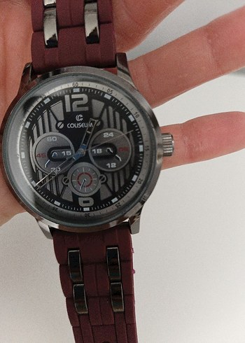 Bordo Erkek Saati - Görsel 6