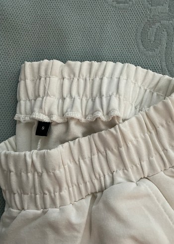 Beyaz Kadın Rahat Kesim Eşofman - Görsel 2