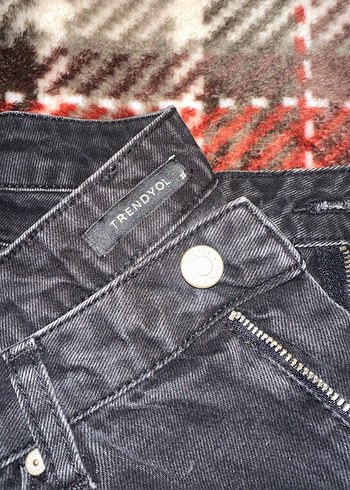 Kadın Gri Regular Fit Denim Pantolon - Görsel 2