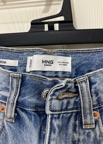 Kadın mavi kot Denim Mini Etek mango mini - Görsel 3